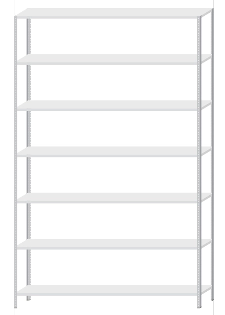 Стеллаж MS Strong 2550x1500x500 (7 полок)